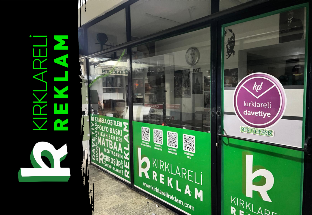 Kırklareli Reklamcılık ve Modern Ofis Tabela Modelleri 